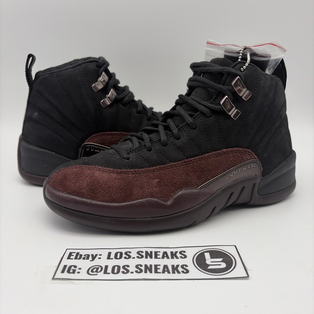 Size 6W/4.5M- Jordan 12 Retro SP x A Ma Maniere Mid Black (DV6989-001)